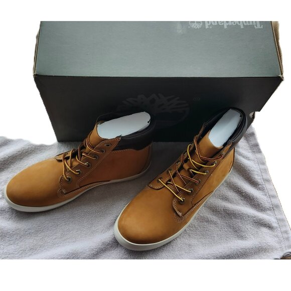 NEW Timberland Dausette Sneaker Boot Wheat Nubuck Suede Women's Size 8M comfort - Picture 2 of 4